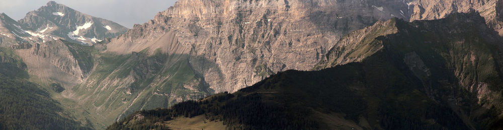 Panoramic view of mountain range