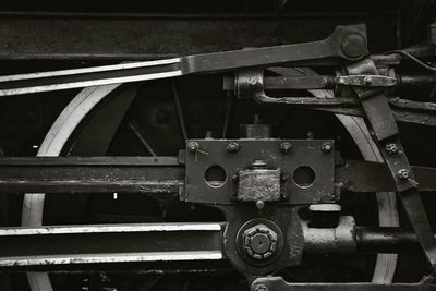 Close-up of rusty wheel