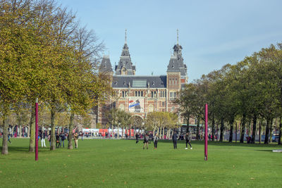 Group of people in park