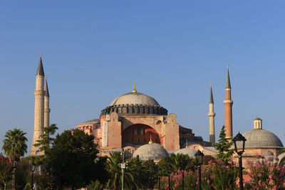 Low angle view of hagia sophia against sky