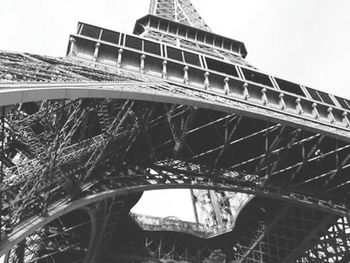 Low angle view of eiffel tower