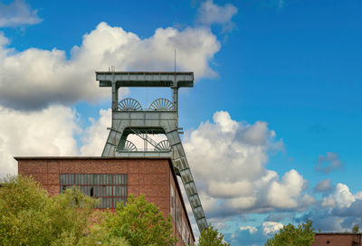 Low angle view of historical building against sky