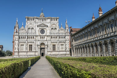 View of historical building against clear sky