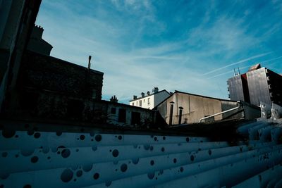 Low angle view of building against sky