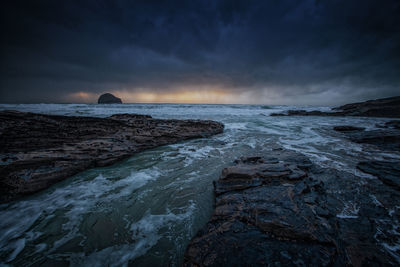 Scenic view of sea against sky
