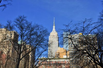 Low angle view of buildings against sky