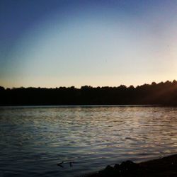 Scenic view of calm lake