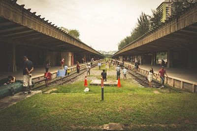 People in park