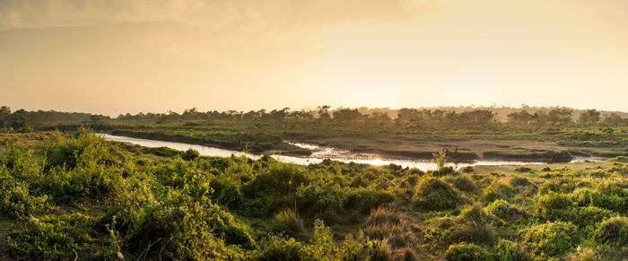 Scenic view of landscape against sky