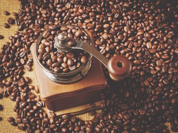 Close-up of coffee beans