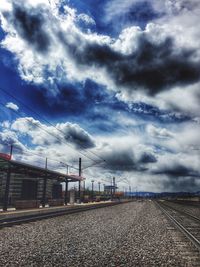 Cloudy sky over landscape