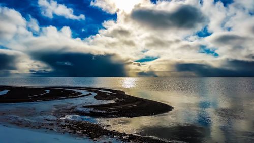 Scenic view of sea against sky