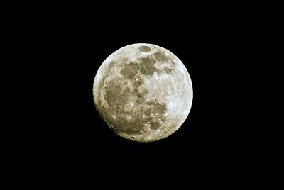 Low angle view of moon in sky