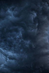 Low angle view of storm clouds in sky