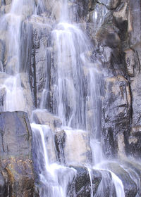 Close-up of waterfall