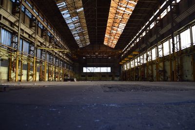 Interior of abandoned building