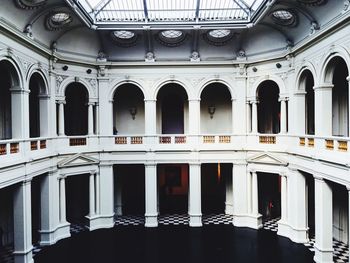 Interior of art museum
