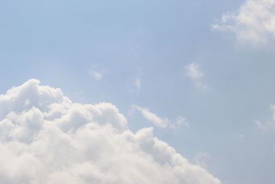 Low angle view of clouds in sky