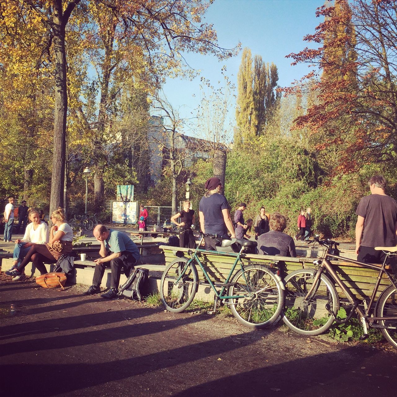 bicycle, transportation, mode of transport, tree, land vehicle, building exterior, men, parked, architecture, built structure, riding, stationary, street, parking, lifestyles, city, leisure activity, person, sunlight