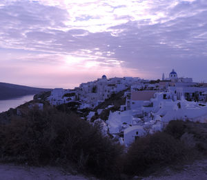 Panoramic view of sea against cloudy sky