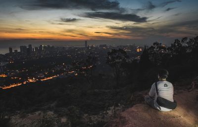 Cityscape at sunset