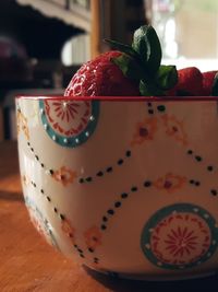 Close-up of cake on table