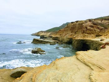 Cabrillo national monument. coastal bluffs and tidepools point loma peninsula in san diego, usa