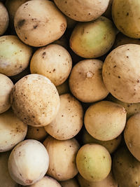 Full frame shot of potatoes