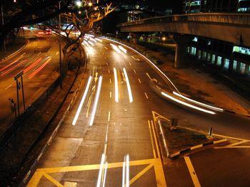 City street at night