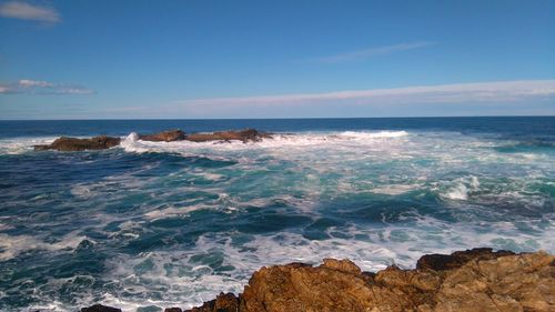 Scenic view of sea against sky
