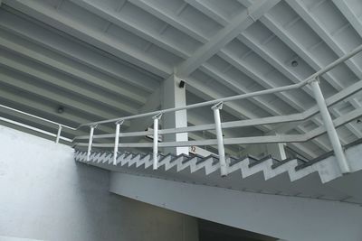 Low angle view of staircase in building