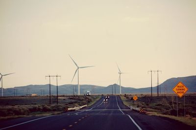 Road passing through landscape