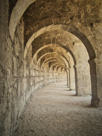 Archway of old building