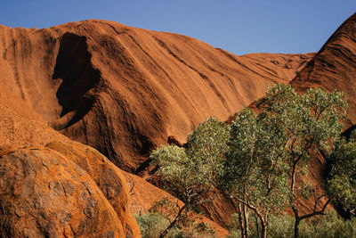 View of rock formations