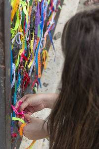 Faithful celebrate the last friday of the year at senhor do bonfim church.