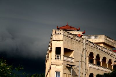 Low angle view of historical building against sky