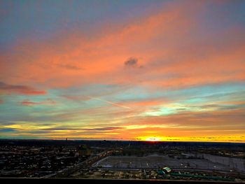 Cityscape at sunset