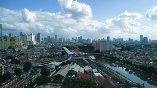 Clouds over the jakarta's city view