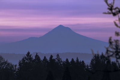 Sunrise over mount hood