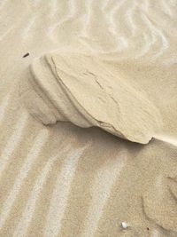 High angle view of sand