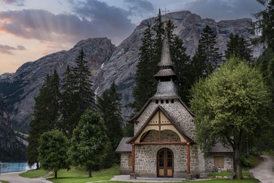 Low angle view of building against sky
