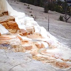 Rock formations on mountain