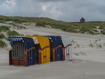 The beach of juist in the north sea