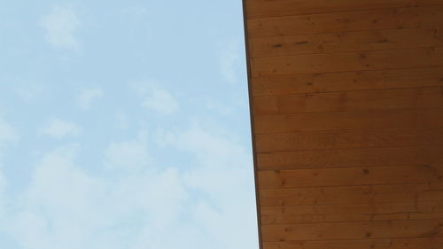 Low angle view of built structure against sky