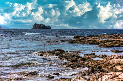 Scenic view of sea against sky