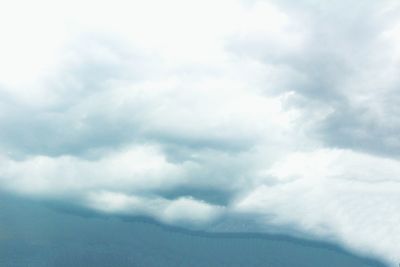 Low angle view of cloudy sky