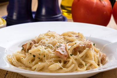 Close-up of served food