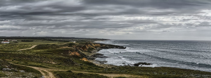 Scenic view of sea against sky