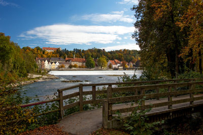 Scenic view of lech river