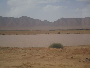 Scenic view of landscape against sky